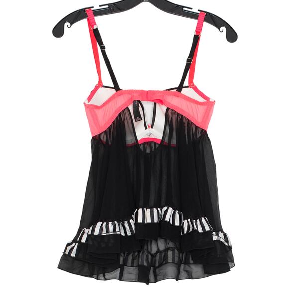 Victorias Secret Lingerie Babydoll Pin Up Retro Burlesque Feminine Romance 36C - Picture 6 of 6
